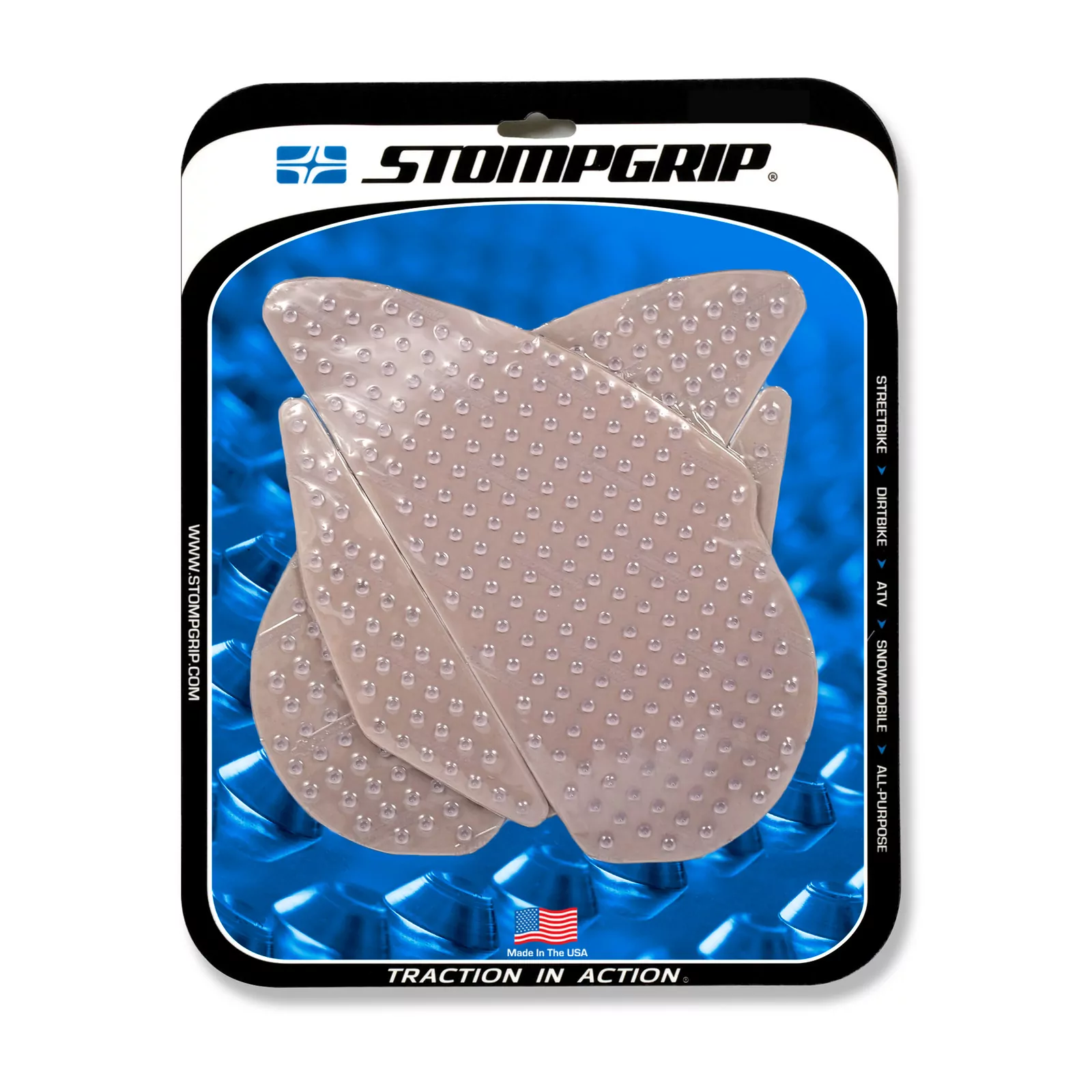 Stompgrip Traction Pad Volcano für Yamaha YZF-R1 02-03 Klar