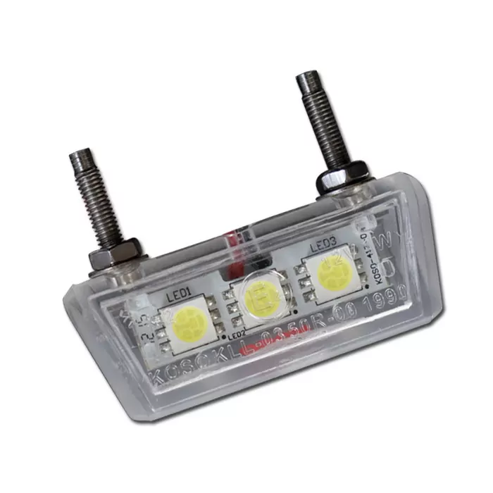 Smd-kennzeichenbeleuchtung "forty", Transp., Abs, E-geprüft, 3 Smd S, B: 42 Mm H: 10 Mm T: 17 Mm