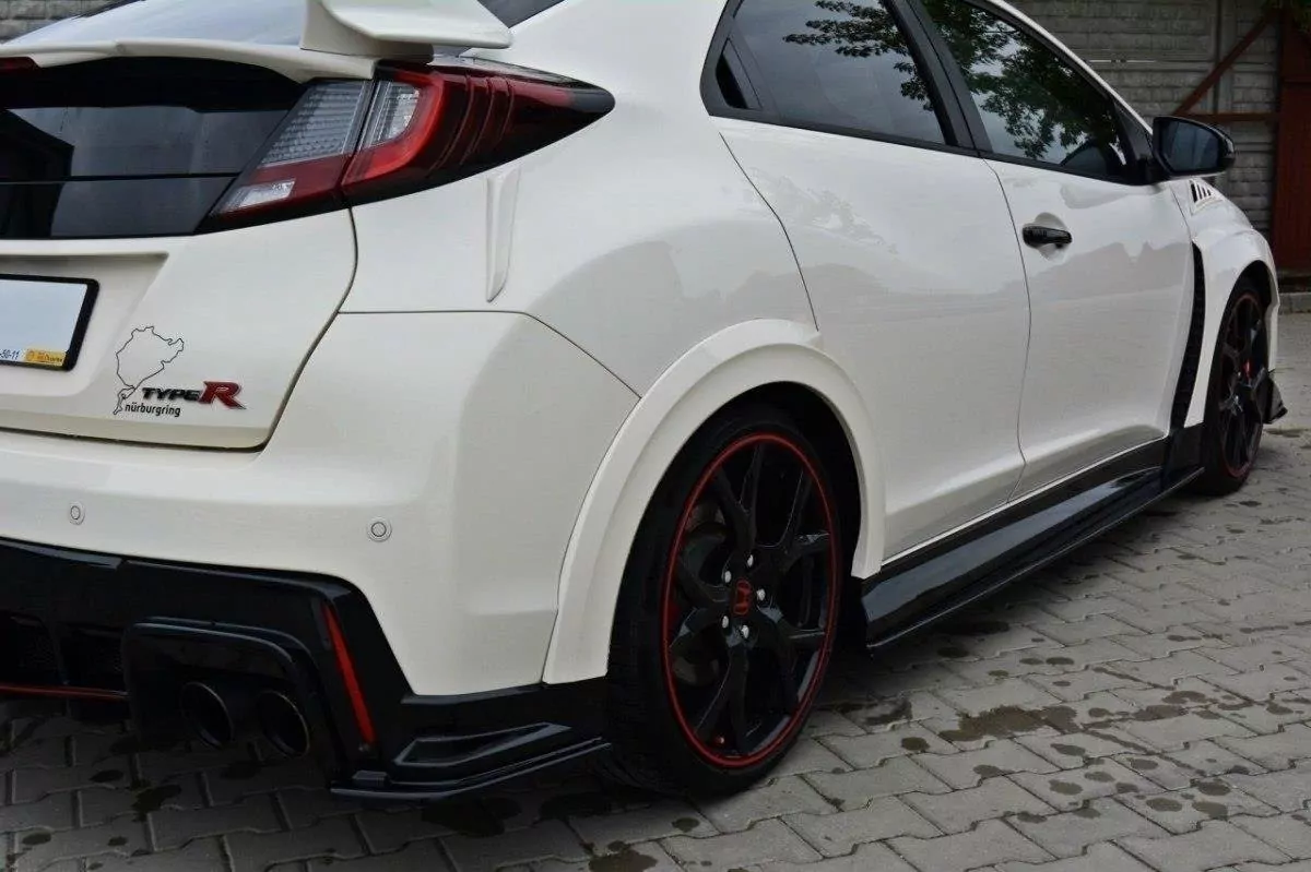 Seitenschweller Ansatz Passend Für Passend Für HONDA CIVIC IX TYPE R Schwarz Hochglanz Schwarz Hochglanz