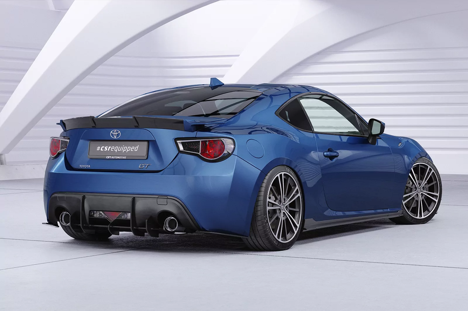 Heckflügel mit ABE für Toyota GT86 HF848 Schwarz Strukturiert