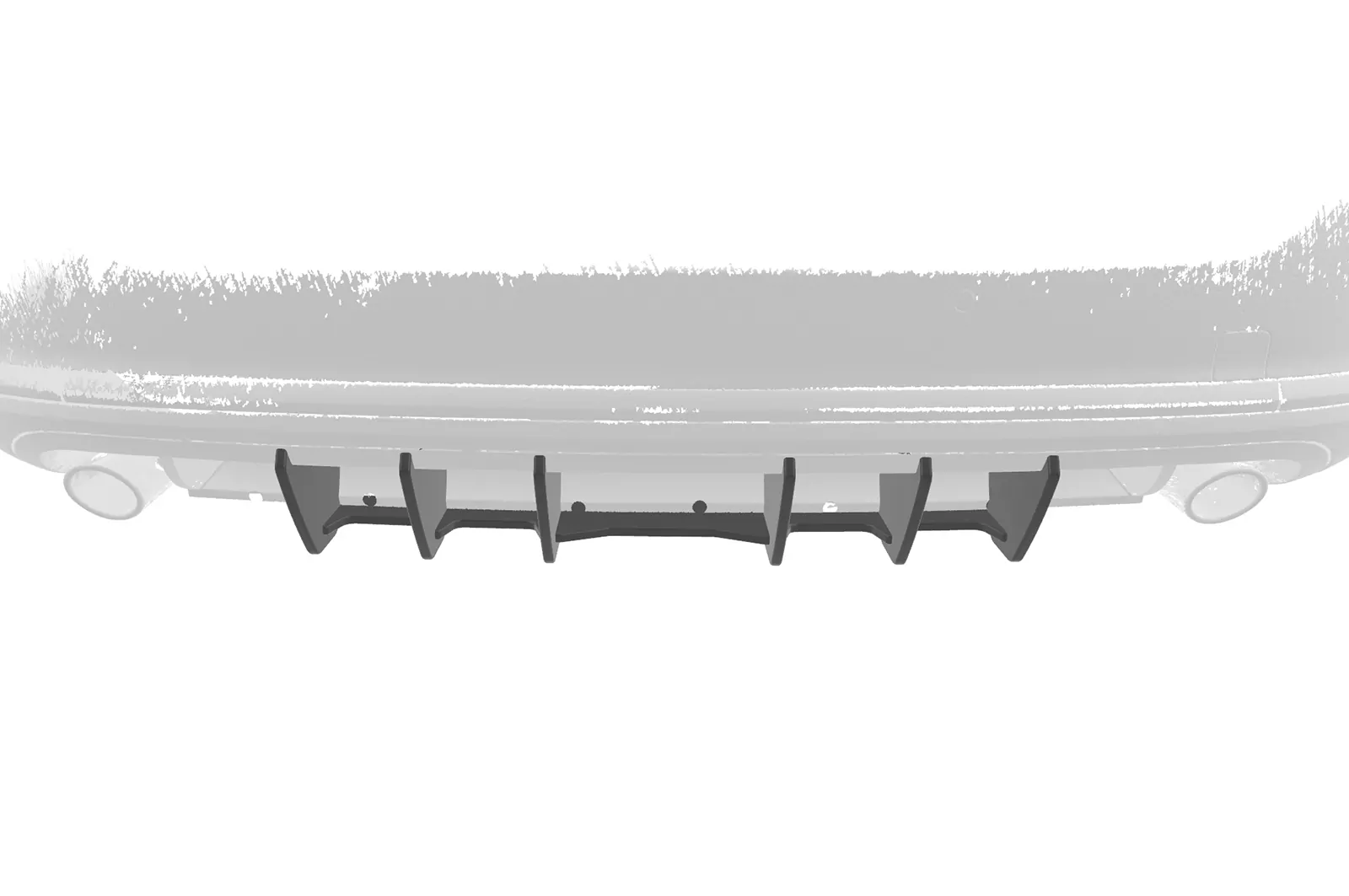 Racing Diffusor / Heckansatz für VW Passat B7 (Typ 3C) Variant HA353