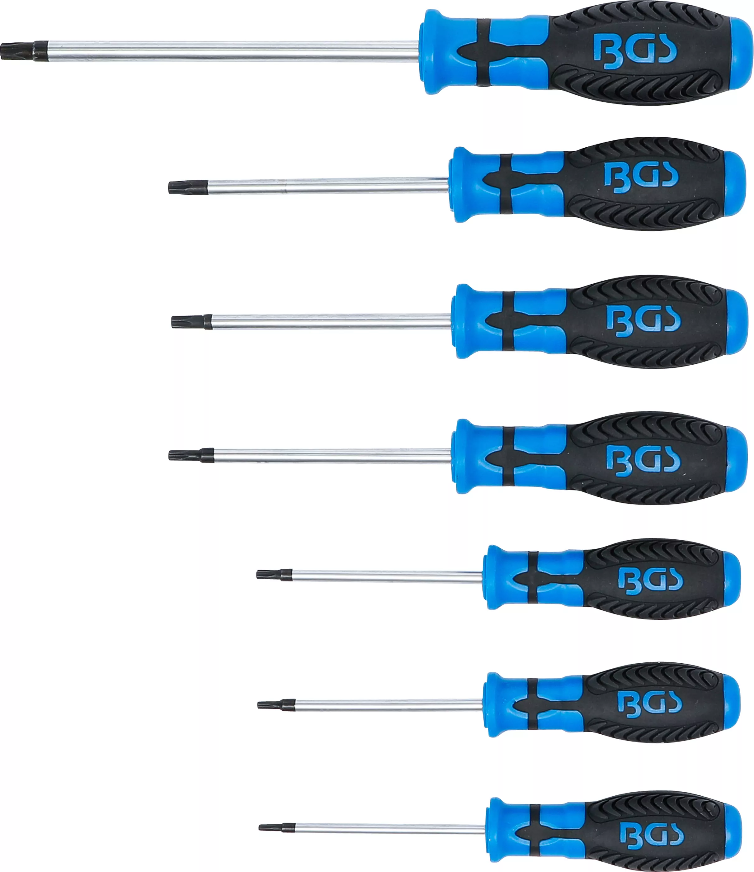 Schraubendreher-Satz | T-Profil (für Torx) mit Bohrung | T10 - T40 | 7-tlg.