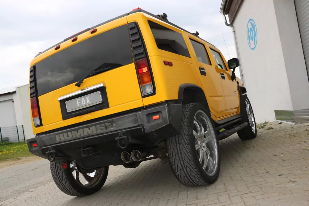 Hummer H2 Nur Endrohre 2x114 Typ 25 für einseitig
