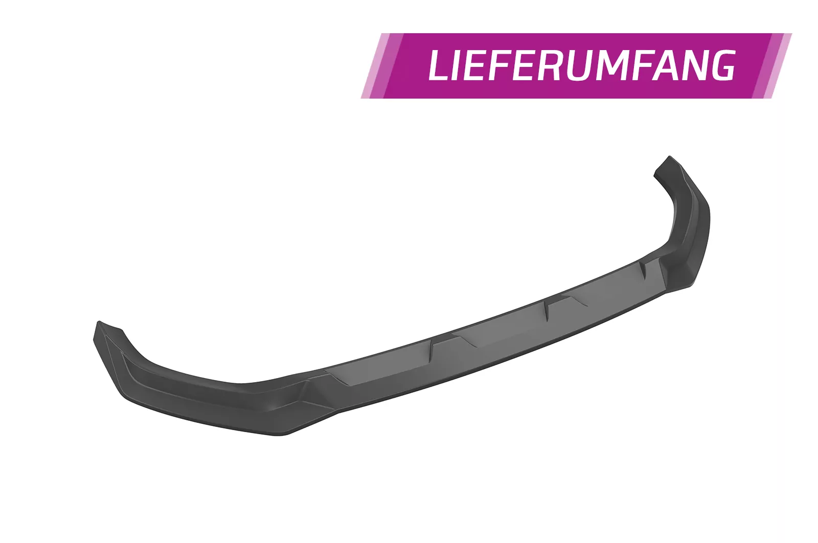 Cup-Spoilerlippe mit ABE für Audi Q7 (4M) S-Line / SQ7 (4M) CSL744 Schwarz Strukturiert