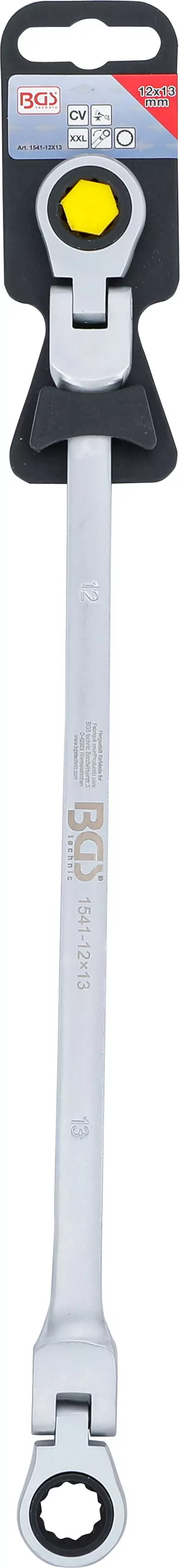 Doppel-Ratschen-Gelenkschlüssel | SW 12 x 13 mm