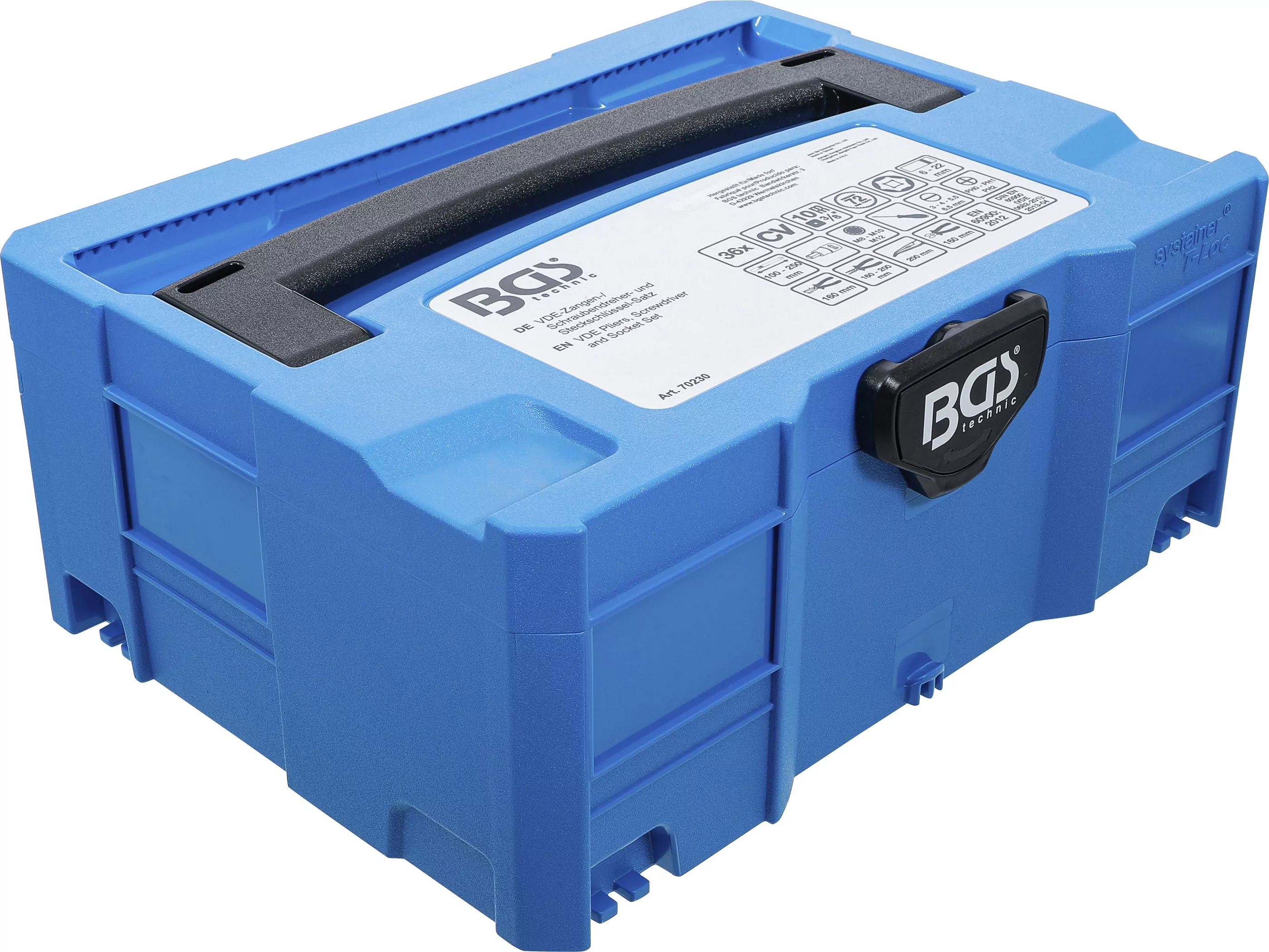 VDE-Zangen- / Schraubendreher- und Steckschlüssel-Satz | BGS systainer® | 36-tlg.