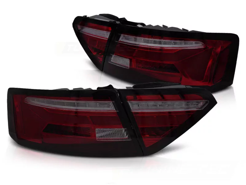 Led Bar Tail Lights Red Smoke Seq Fits Audi A5 11-16