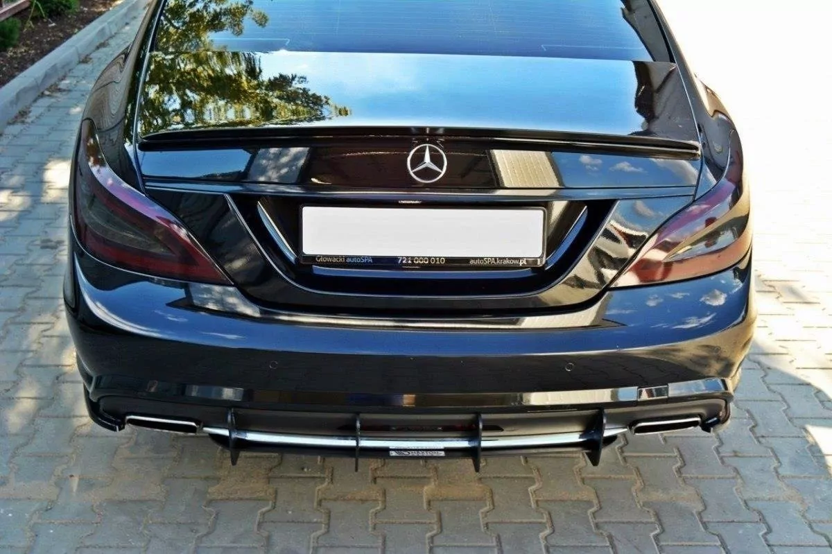 Diffusor Heck Ansatz Passend Für Heckschürze Passend Für MERCEDES CLS C218 AMG LINE