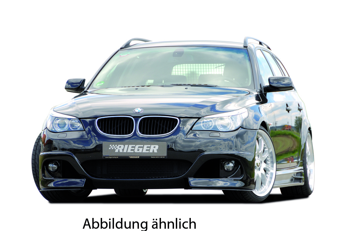Rieger Spoilerstoßstange für BMW 5er E60 - Lim. -08 (bis Facelift) carbon optik