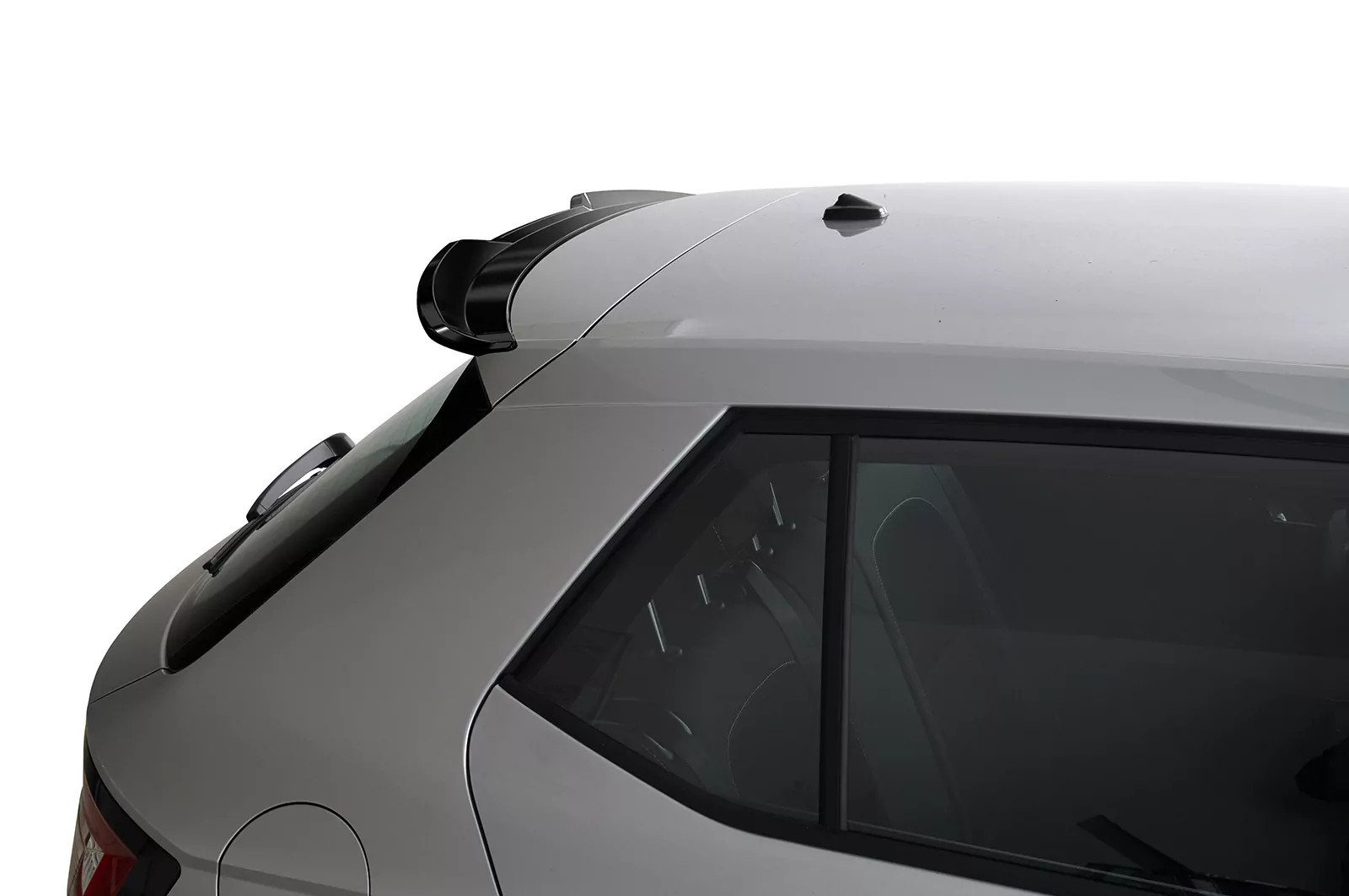 Heckflügel mit ABE für Skoda Fabia 3 HF884 Schwarz Strukturiert