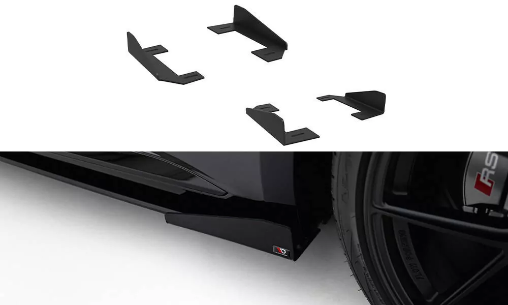 Seitenschweller Flaps Für Audi RS5 Sportback F5 Schwarz Hochglanz