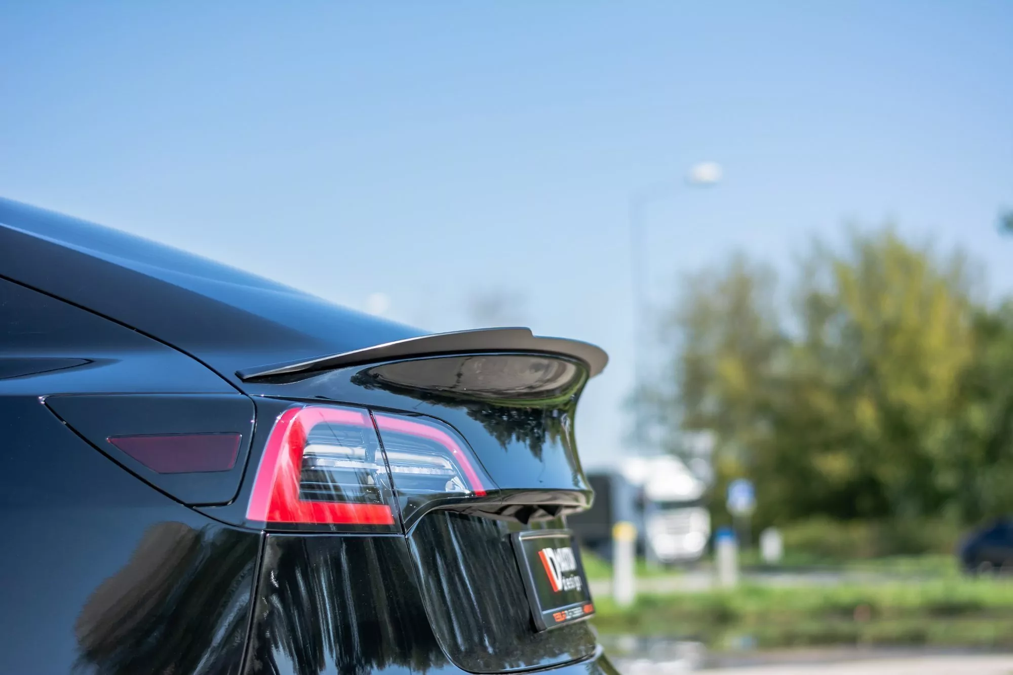 Spoiler CAP Passend Für Passend Für Tesla Model 3 Schwarz Hochglanz Schwarz Hochglanz