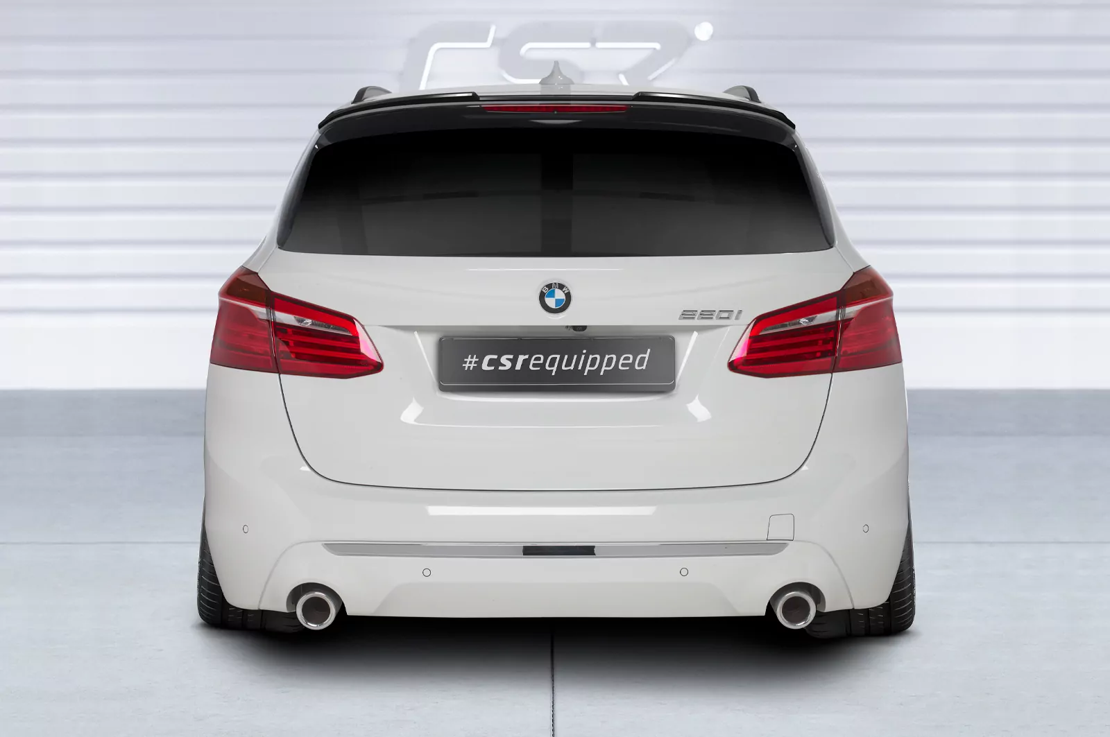 Heckflügel mit ABE für BMW 2er (F45) Active Tourer HF907 Schwarz Strukturiert