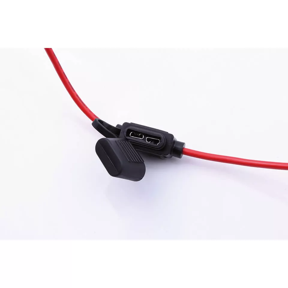 - Kein Hersteller - Halter für Stecksicherungen 5-30 Ampere, Spritzwasser geschütztes Gummigehäuse.