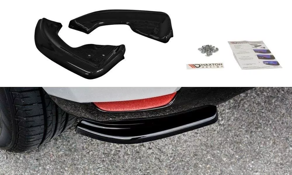 Heck Ansatz Flaps Diffusor Passend Für Diffusor Passend Für Renault Clio Mk4 Schwarz Hochglanz Schwarz Hochglanz