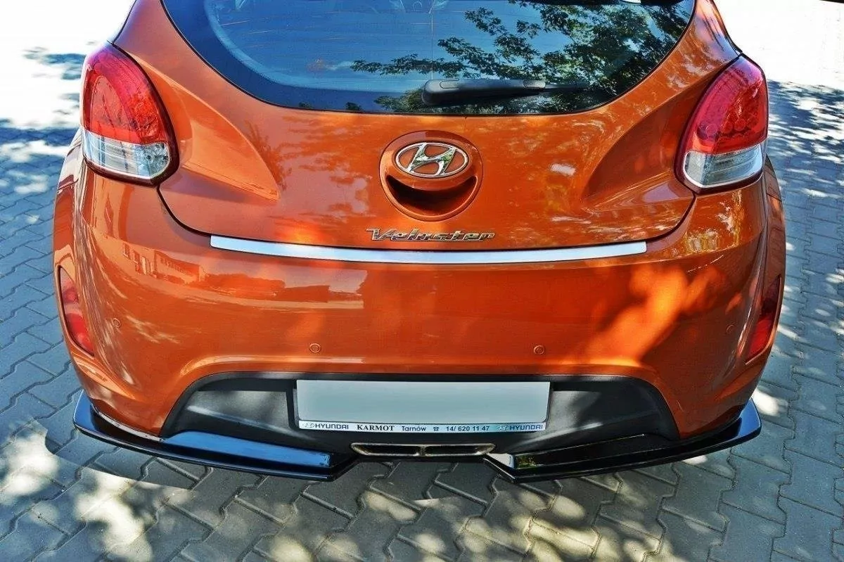 Diffusor Heck Ansatz Passend Für Passend Für Hyundai Veloster Schwarz Hochglanz Schwarz Hochglanz