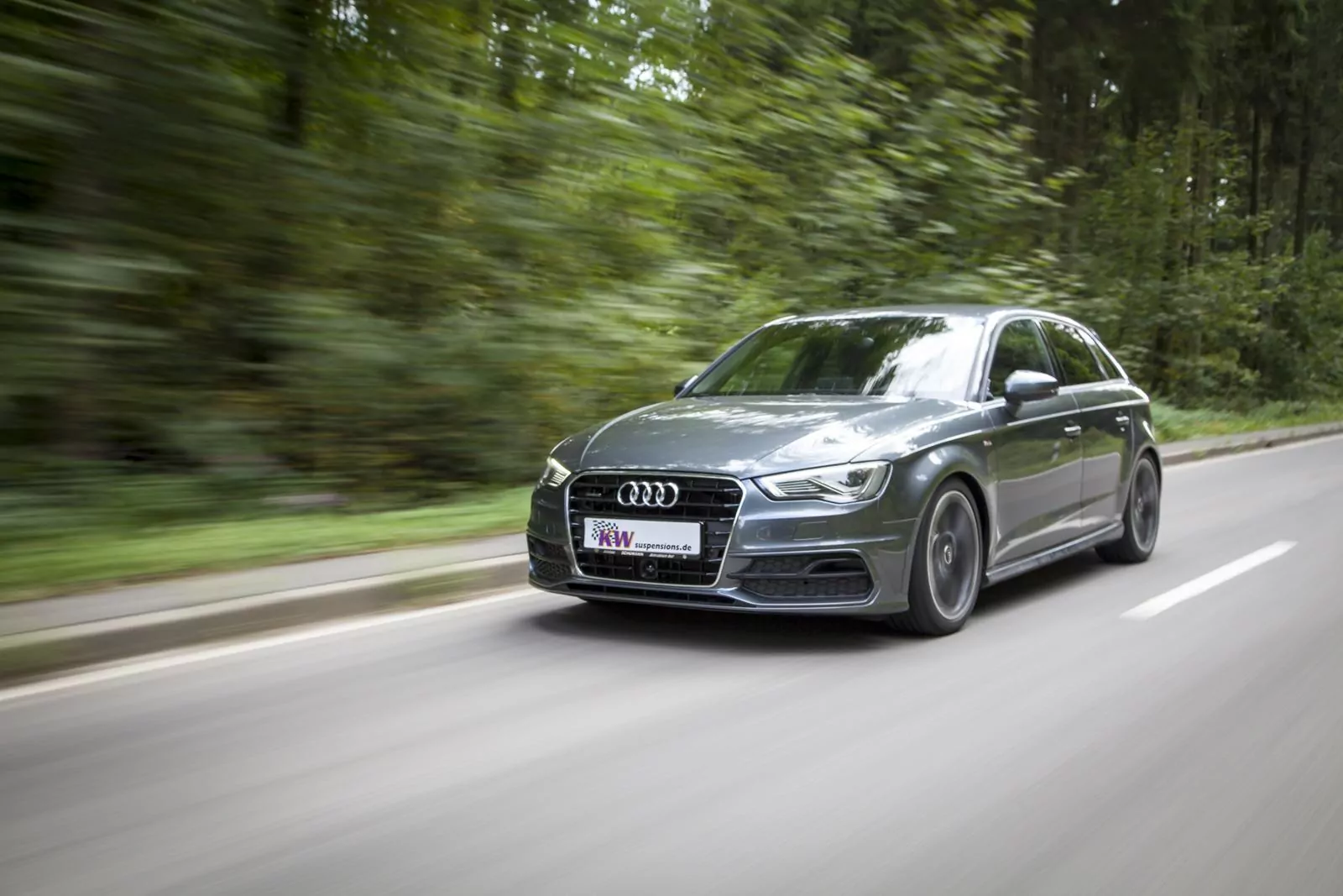 KW DDC - ECU Gewindefahrwerk inox AUDI A3 Sportback (8V) 8VA, 8VF 09/2012-