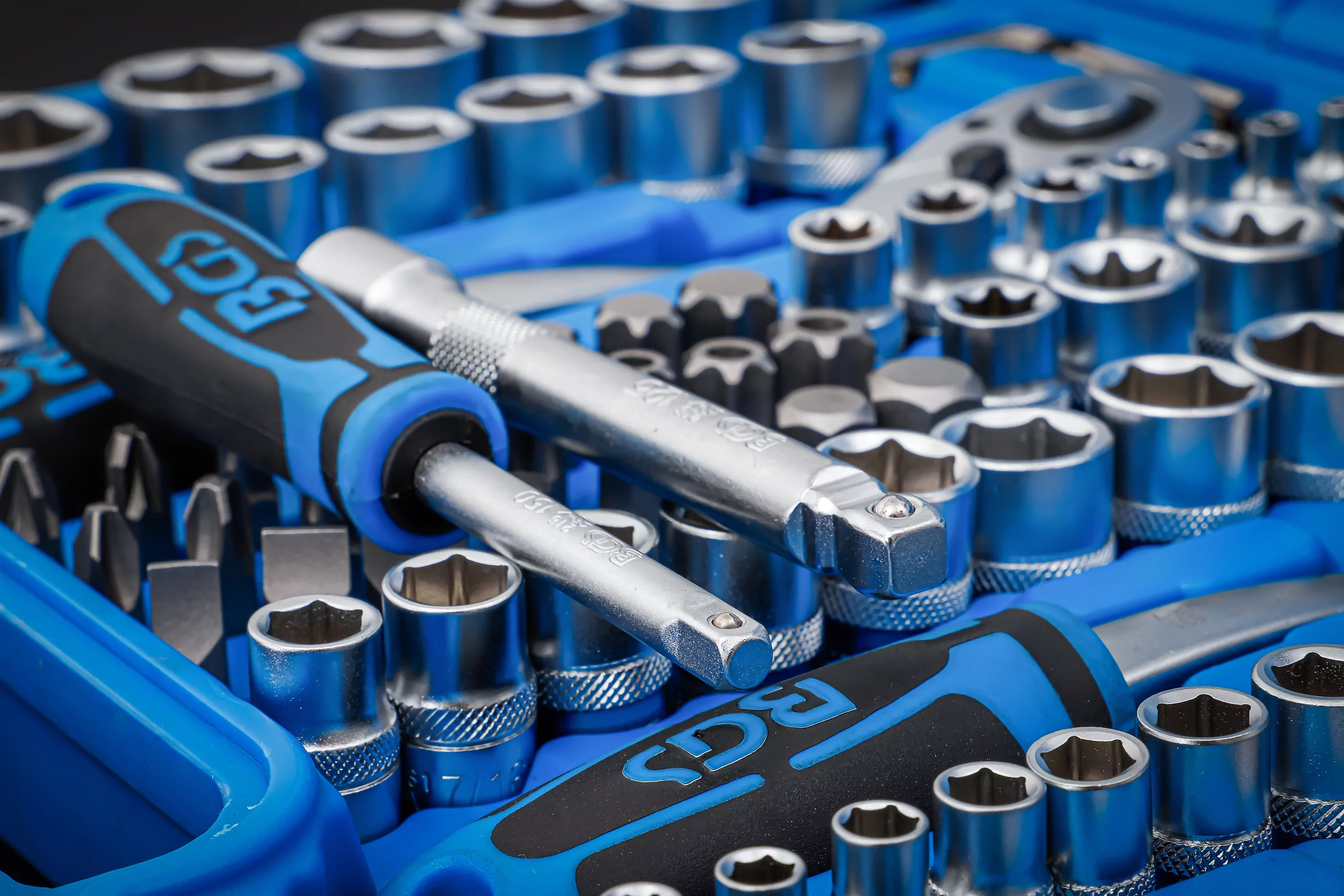 Steckschlüssel-Satz Sechskant | Antrieb 6,3 mm (1/4") / 10 mm (3/8") / 12,5 mm (1/2") | Zollgrößen | 192-tlg.