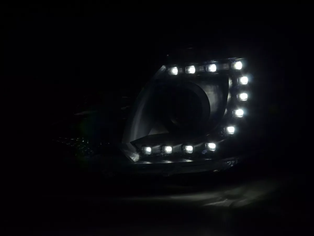 Scheinwerfer Set Daylight LED Tagfahrlicht VW Bus T5 Bj. ab 2009 schwarz