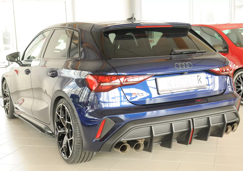 Rieger Heckeinsatz für Audi A3 S3 (GY) 5-tür. (Sportback) 06.24- (ab Facelift)