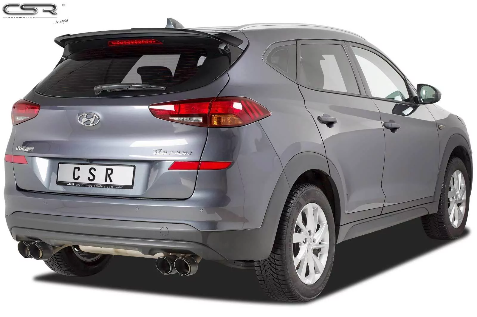 Heckflügel mit ABE für Hyundai Tucson (TL) HF645-M Carbon Look (matt)