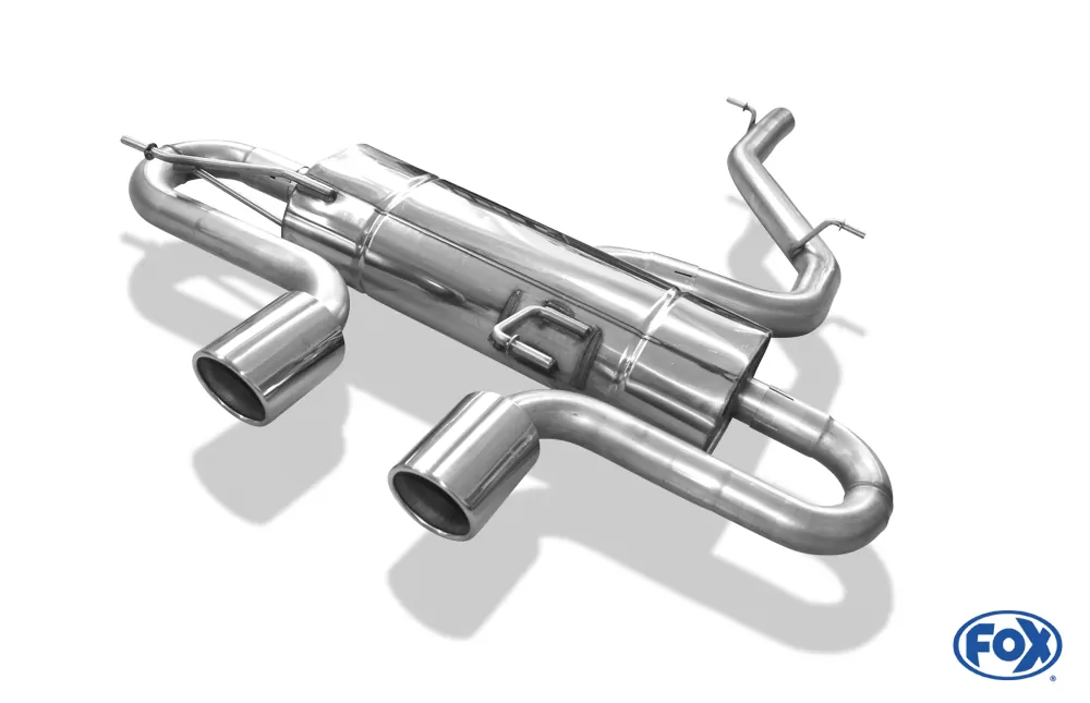 VW Golf VI R 4motion  Endschalldämpfer Ausgang mittig - 2x100 Typ 16