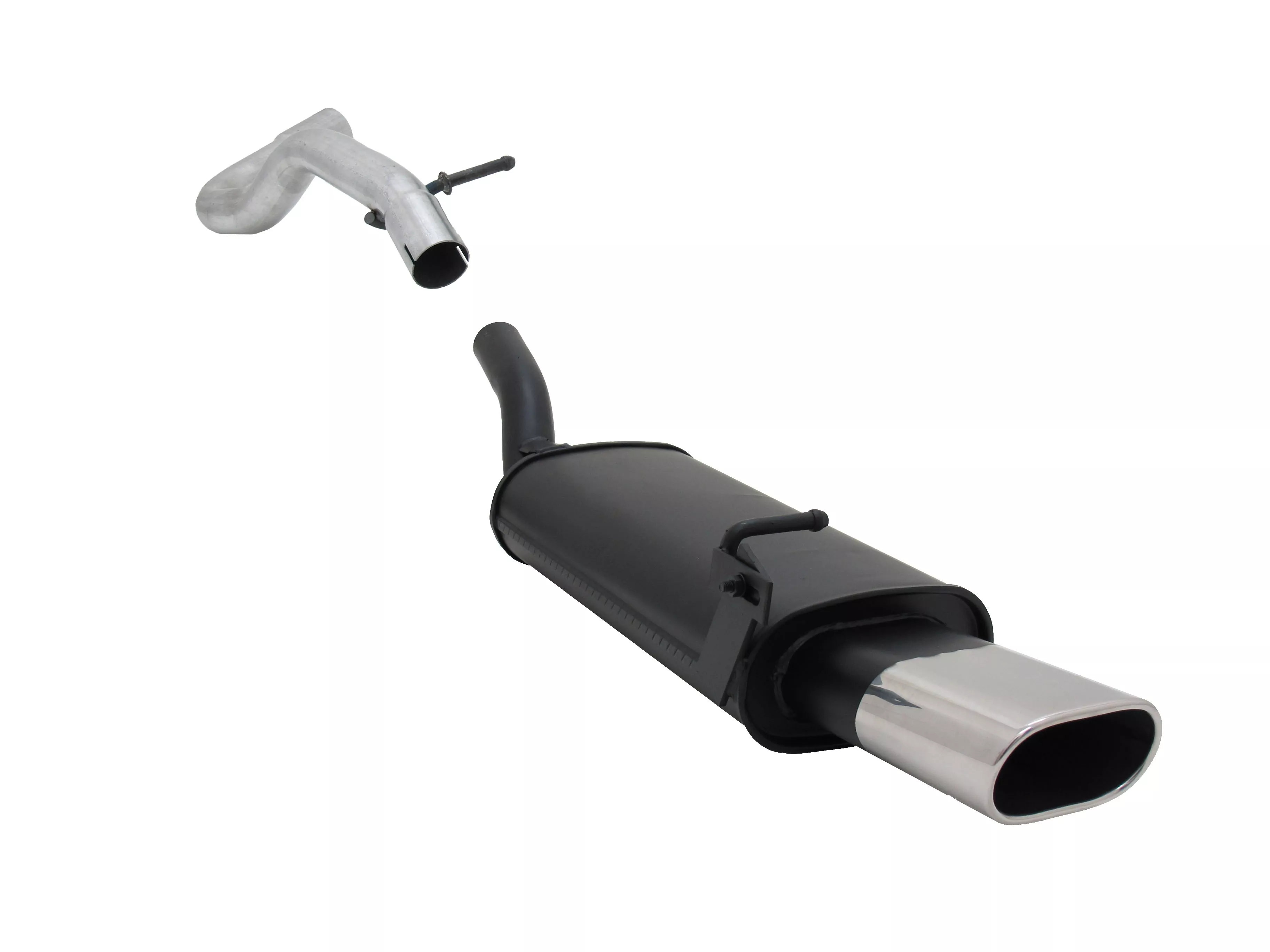 Novus Sportauspuff für Audi A3 / Seat Leon / VW Golf 4 / VW New Beetle 135x75mm