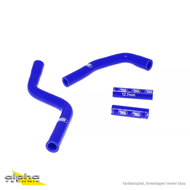 SAMCO SPORT Siliconschlauch Kit blau für Yamaha YZ125 Modelljahr 2002-2023