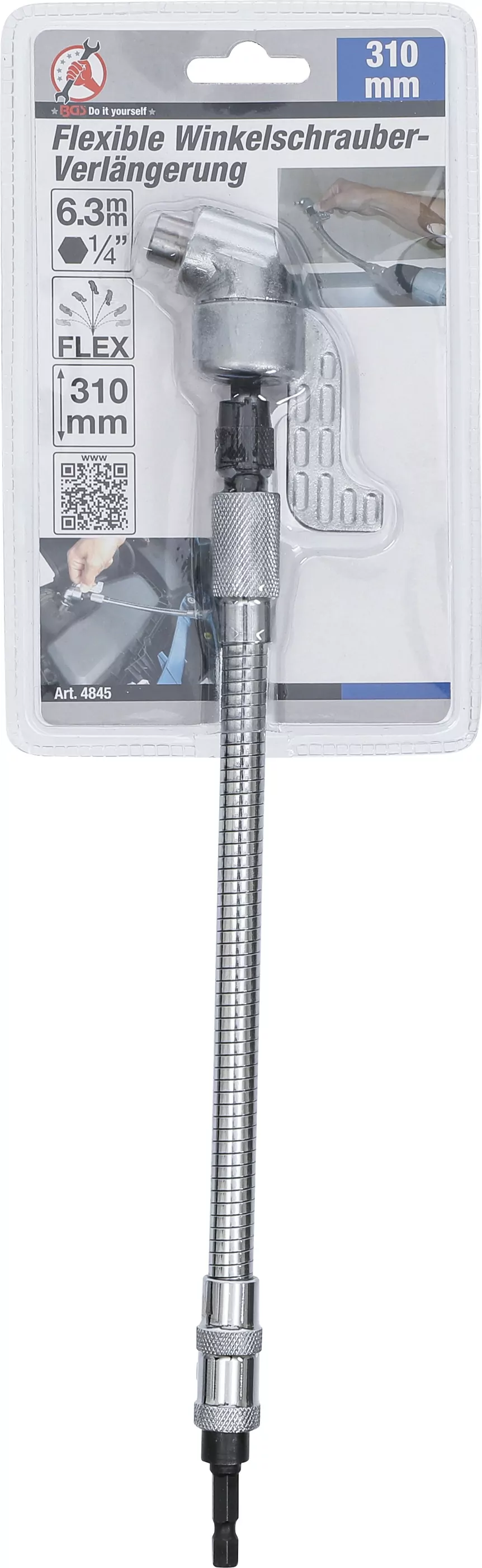 Flexible Winkelschrauber-Verlängerung | 6,3 mm (1/4") | 310 mm