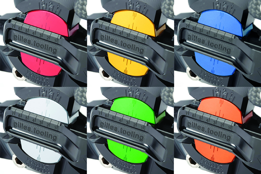 Gilles Tooling Color Kit für VCR38GT Fußrastenanlage - silber