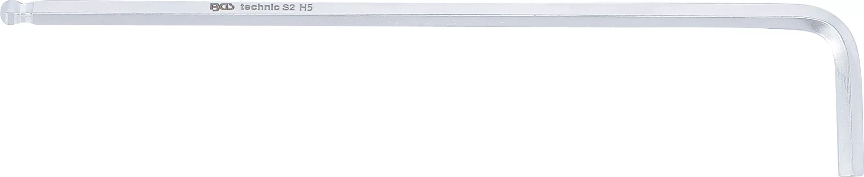 Winkelschlüssel | extra lang | Innensechskant / Innensechskant mit Kugelkopf 5 mm