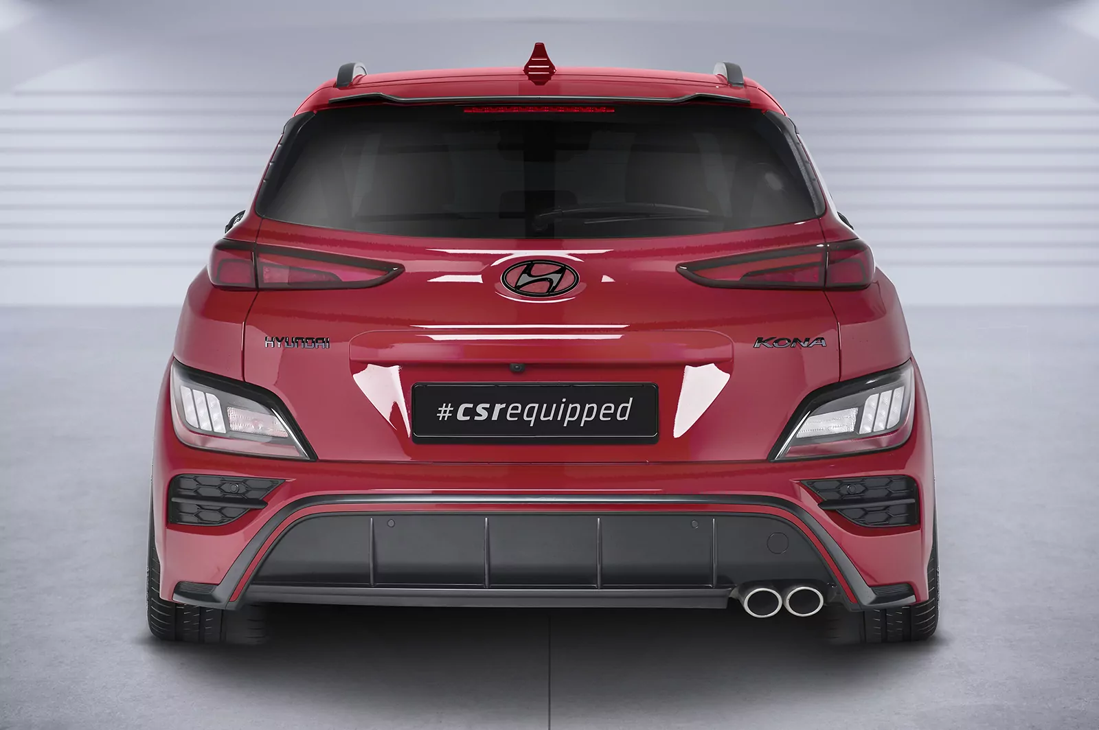 Heckflügel mit ABE für Hyundai Kona HF936 Schwarz Strukturiert