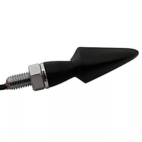 HIGHSIDER Pro Stream LED Blinker Gehäuse Schwarz / Linse Rauchgrau (Paar), Vorn & Hinten
