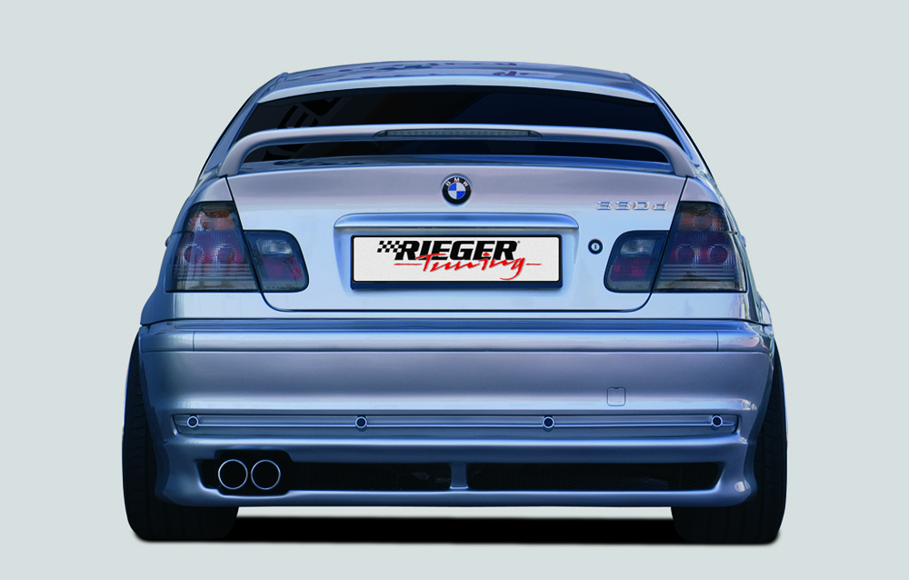 Rieger Heckansatz für BMW 3er E46 | Lim. 02.98-12.01 (bis Facelift) -> nicht für M-Technik, nicht für Faceliftmodelle!
