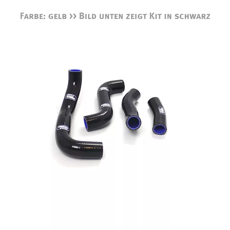 SAMCO SPORT Siliconschlauch Kit gelb für Kawasaki ZRX1100 ZRX1200 ab Modelljahr 1997- nur für Fahrzeuge ohne Vergaserenteisung