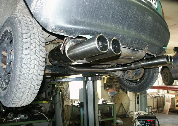 Opel Corsa B  Endschalldämpfer Ausgang rechts/links - 2x80 Typ 13 rechts/links