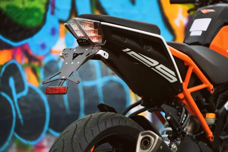 Kurzes Heck - Kennzeichenträger - Kennzeichenhalter für KTM 125 Duke ab 2017-2019