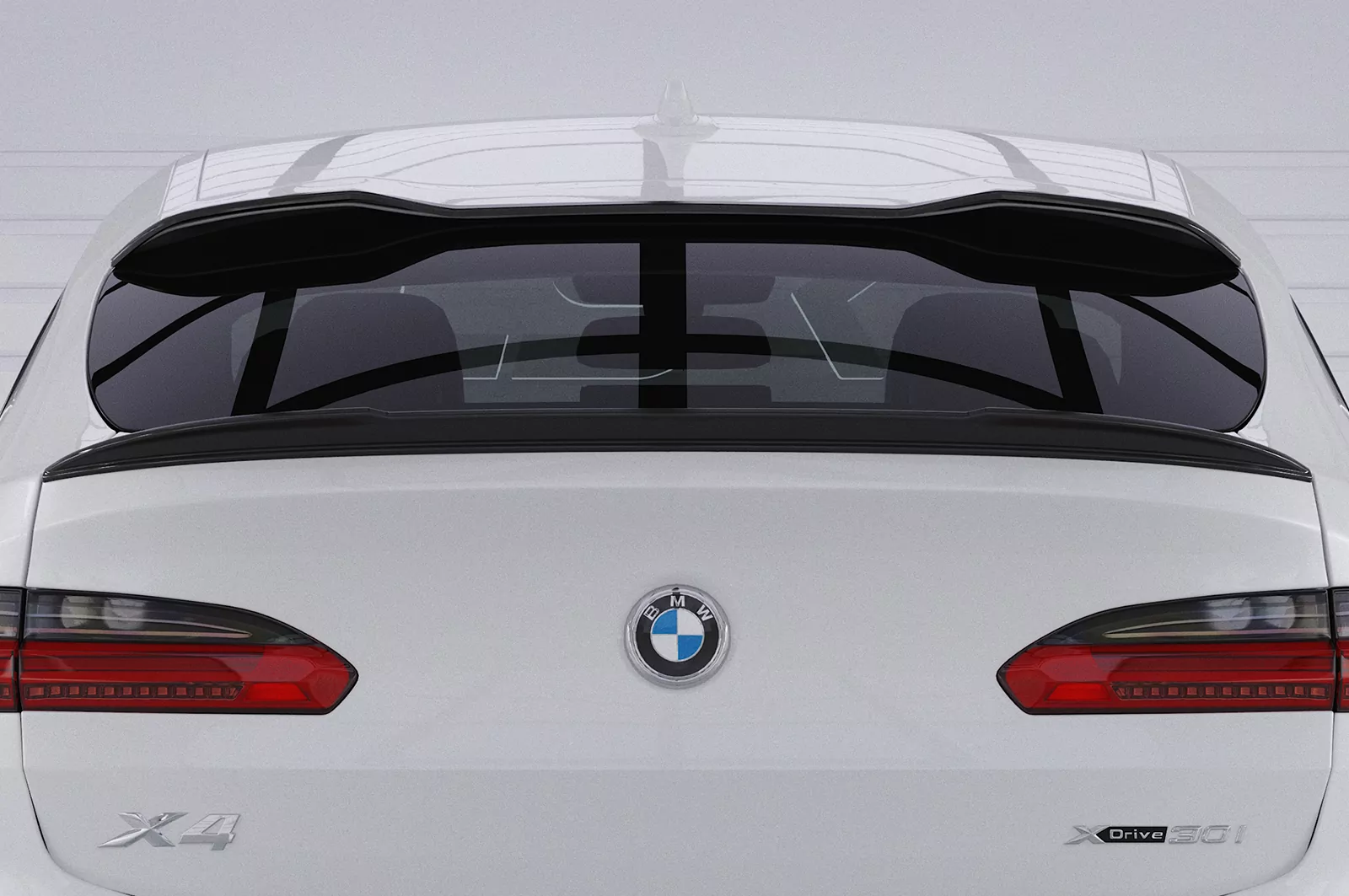 Heckflügel mit ABE für BMW X4 G02 HF011 Schwarz Strukturiert