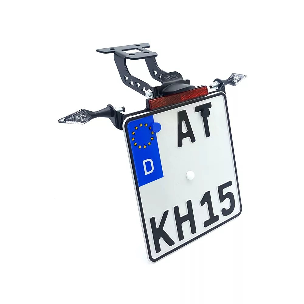 alpha Technik Kennzeichenhalter für Kawasaki Ninja 400 / Z400 Modelljahr 2018-