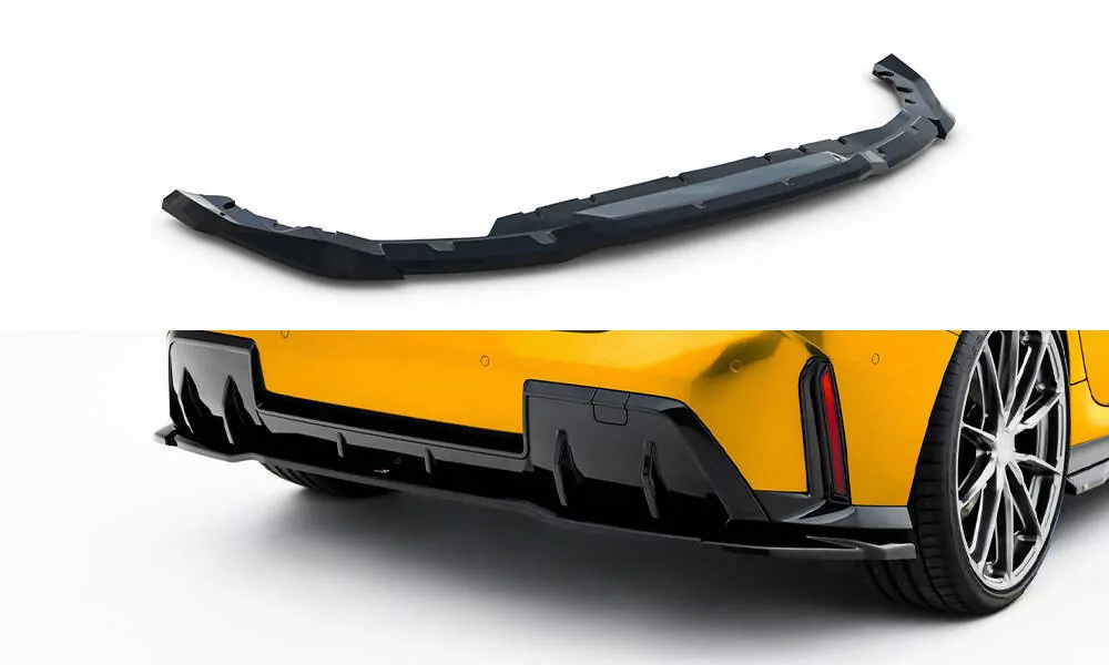 Hinten Splitter BMW 1er M-Paket F70 Schwarz Hochglanz