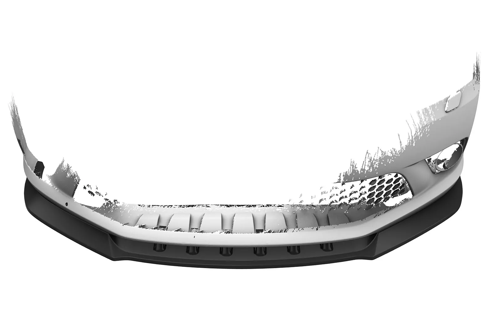 Cup-Spoilerlippe mit ABE für Skoda Fabia 2 RS (Typ 5J) CSL493-M Carbon Look (matt)