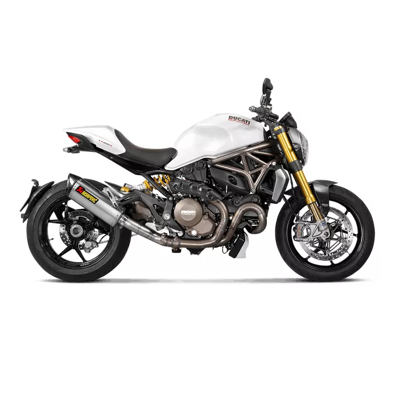 Akrapovic Link Pipe (Titanium) Auspuffanlage für Ducati Monster 1200R 2017-2020 Monster 1200 / 1200 S 2017-2020 Monster 821 2014-2020