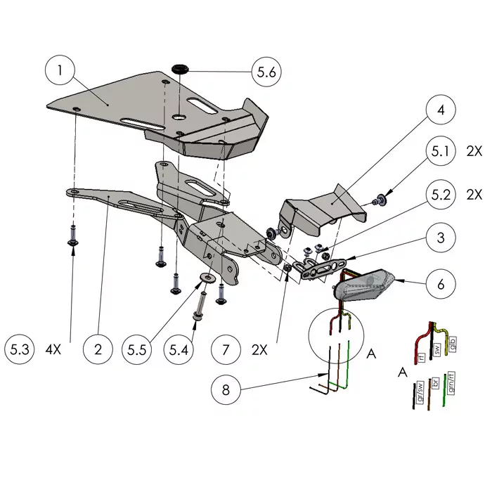 Kennzeichenhalter Bmw Nine T | Racer | 13-19 | Pure | Scrambler | Verst. | Inkl Reflektorhalter
