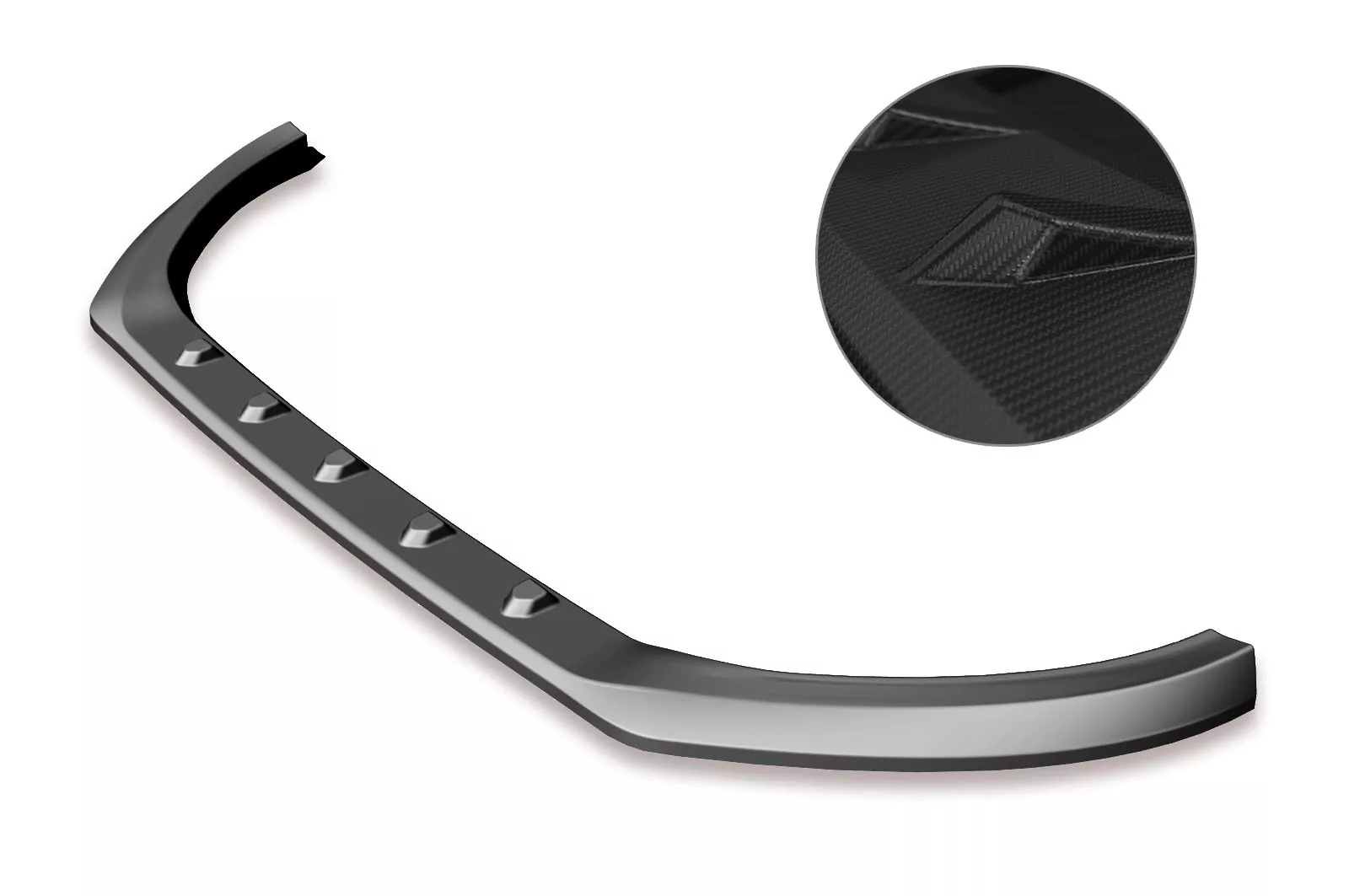 Cup-Spoilerlippe mit ABE für Ford Fiesta MK8 ST/ST-Line CSL409-M Carbon Look (matt)