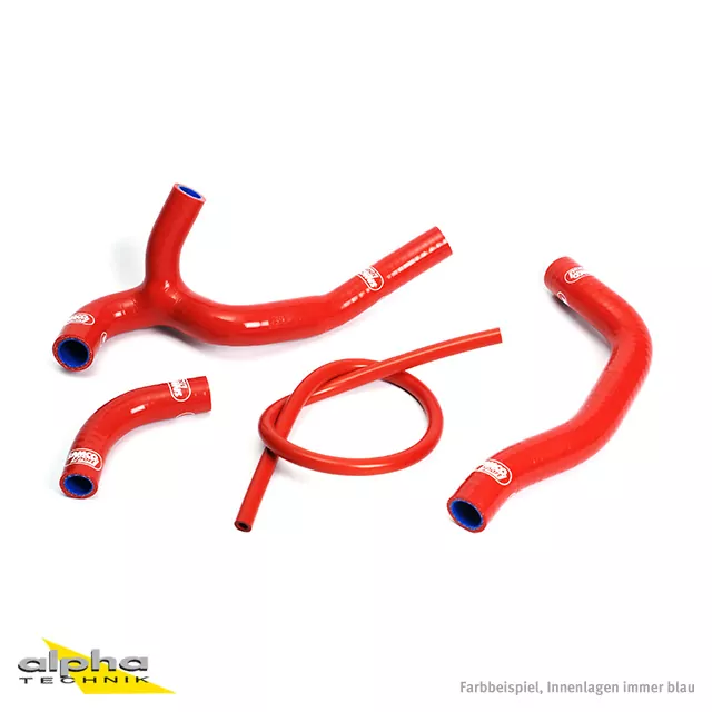 SAMCO SPORT Siliconschlauch Kit rot für Honda CRF450R Modelljahr 2005-2008