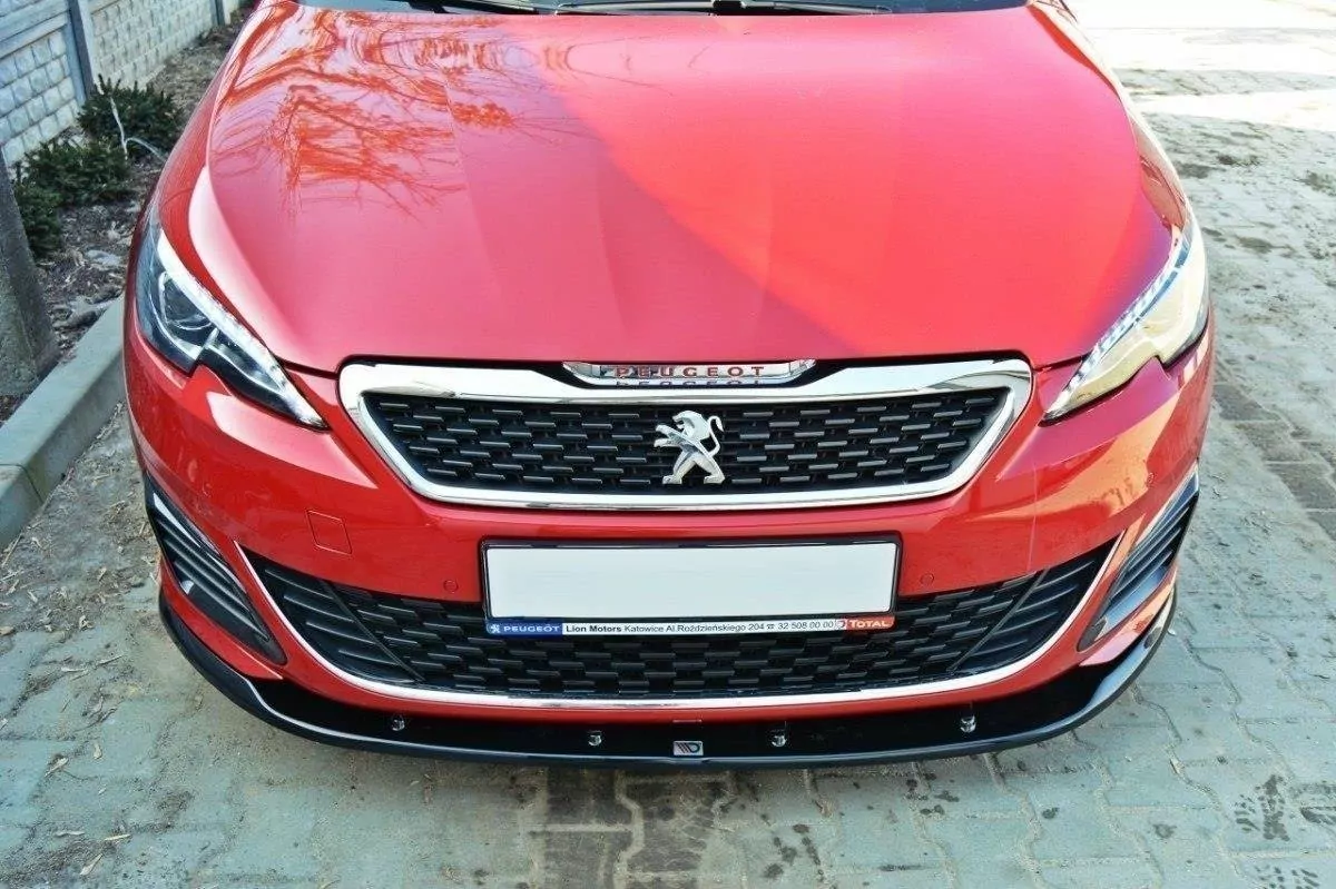 Front Ansatz Passend Für V.2 Passend Für PEUGEOT 308 II GTI Schwarz Hochglanz Schwarz Hochglanz