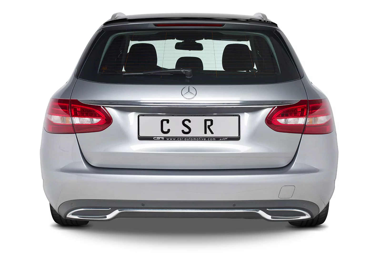 Heckflügel mit ABE für Mercedes C-Klasse S205 T-Modell HF710 Strukturiert (schwarz matt)