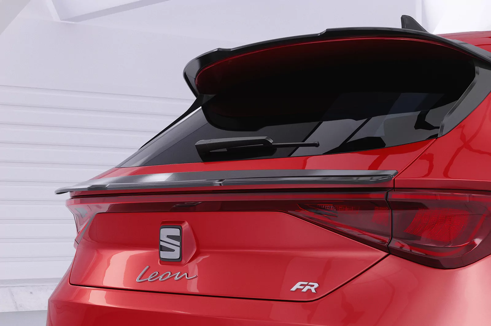 Heckflügel mit ABE für Seat Leon IV (Typ KL) HF835 Schwarz Strukturiert