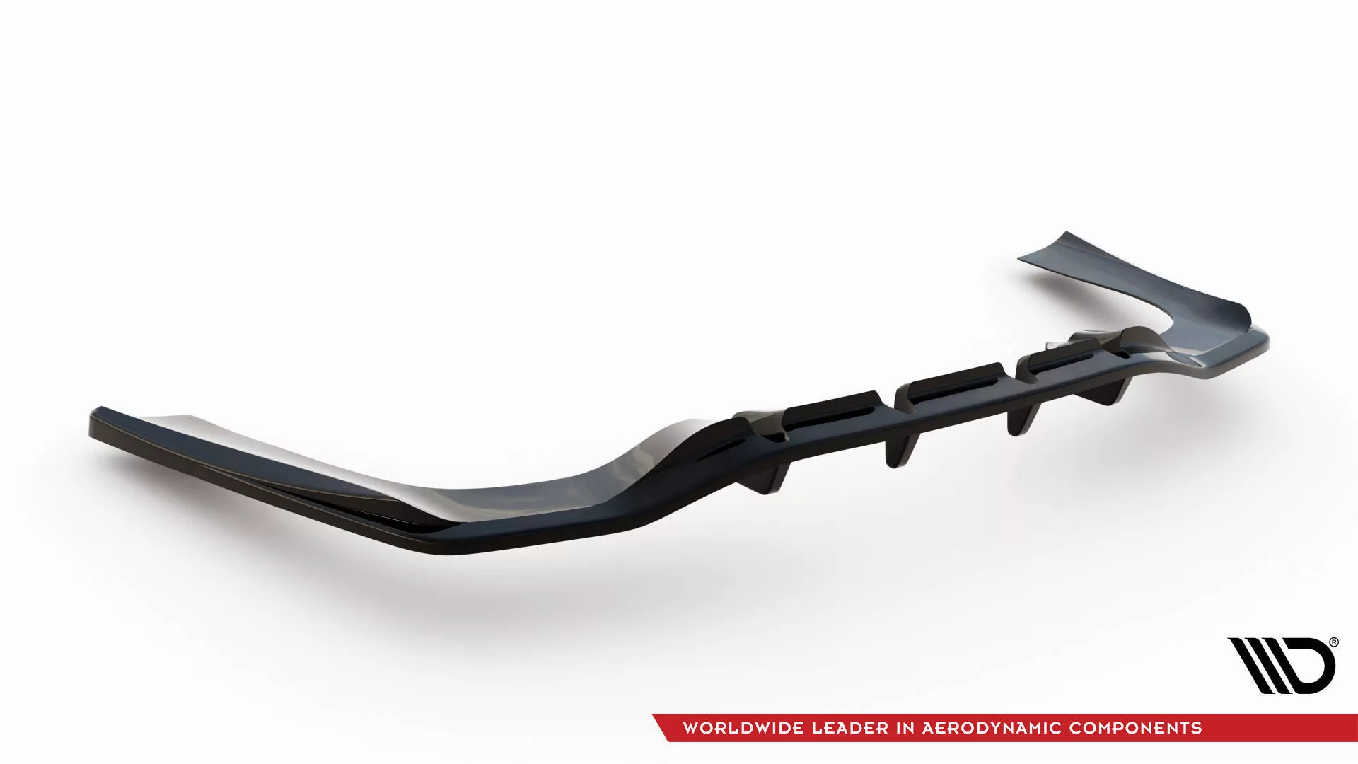 Hinten Splitter (mit Einem Vertikalem Balken) Mercedes-AMG CLA 35  / 45  Coupe / Shooting Brake C118 Facelift / X118 Facelift Schwarz Hochglanz