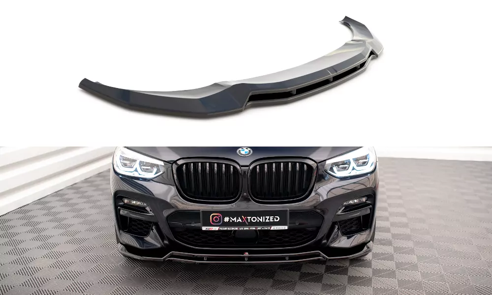Front Ansatz Passend Für V.1 Passend Für BMW X3 G01 M Paket Schwarz Hochglanz Schwarz Hochglanz